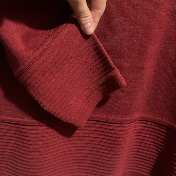 Coldwater Creek Cowl Neck Sweater Rustic Red Color - Picture 6 of 7